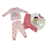 Kit 2 Pijamas Infantil Feminino Mônica