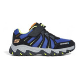 Zapatillas Treking Niño Skechers Rugged Rangers Azul/negro