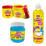 Play Doh Kids, Kit De 3pzas Shampoo 3 En 1, Gel Y Cera-gel