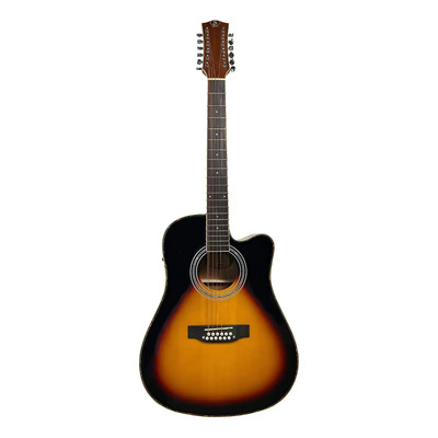 Guitarra Texana Electroacústica Symphonic 12 Cuerdas Dreadnought Cutaway | Envío gratis
