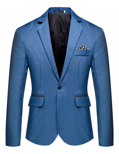 Abrigo Elegante Tipo Blazer Liso Para Hombre, De J, Para Fie