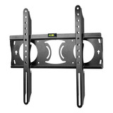 Soporte Tv Led Lcd 32 37 42 50 49 55 48 22 40 Fijo Extra Chato Slim 3cm Soporta 50kg Vesa 75mm A 400mm + Kit Instalación Color Negro