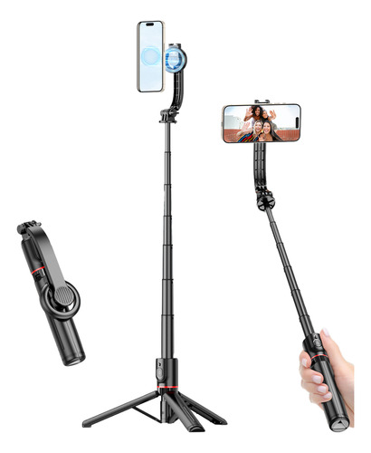 Trípode Selfie Stick, Barra Magnética, Escritorio Para Selfi
