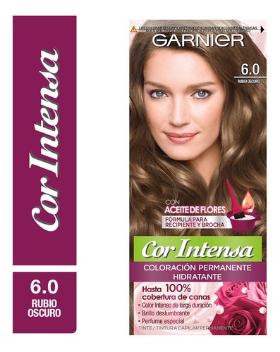 Kit Tintura, Oxidante Garnier  Cor Intensa Colorac Nutrisse