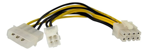 Cable Adaptador Startech Poder De 4 Pines A 8 Pines Eps /vc