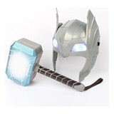 Máscara Infantil Led Brillante Sonidos Thor Hammer Casco