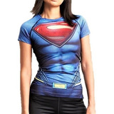 Playera Camisa Superman Batman  Dc Comics Compresion Licra