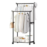 Rack Closet Organizador Perchero De Ropa De Doble Varilla