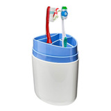 Porta Cepillo Dental Full Brinox - Coza 10443 Color Blanco/azul