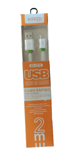 Cabo Carregador Usb  Rápido Type- C  2 Metros 