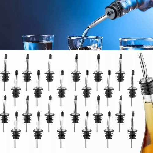 24 Piezas Dosificador Botellas Unidades Acero Inoxidable Bar