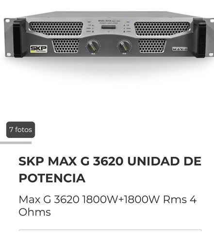 Amplificador Potenciado Skp Maxg 3620