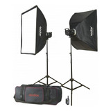 Kit De Iluminación De Estudio Fotográfico Ms200-f Godox