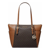 Bolsa Michael Kors Dama Tote Charlotte Black Piel Saffiano 