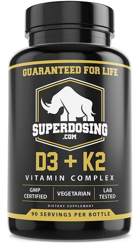 Vitamina D3 + K2 Superdosing 90 Porciones Sabor Sin Sabor