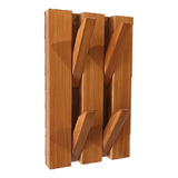 Perchero De Pared Madera Rebatible Nórdico 4 Ganchos