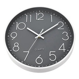 Quartz Relógio Parede Redondo Moderno Luxo Silencioso 25cm