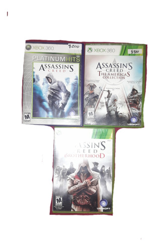 Paquete De Juegos De Assessins Creed Para Xbox 360