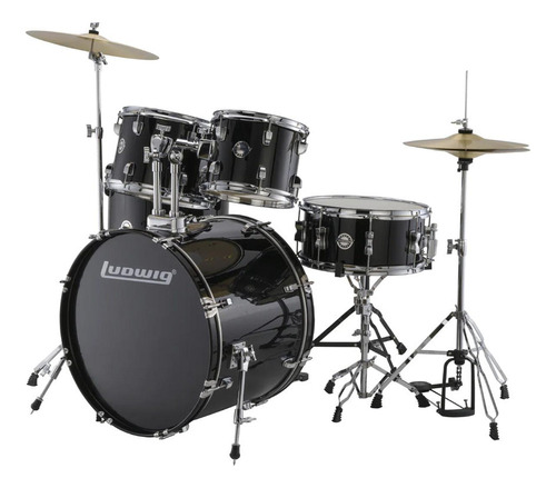 Bateria Accent Drive 5pc 22  Ludwig Lc19511 Negra