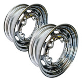 Roda Aro 15 X 5,5 10 Janelas 5 Furos Cromada Fusca Karmann 2