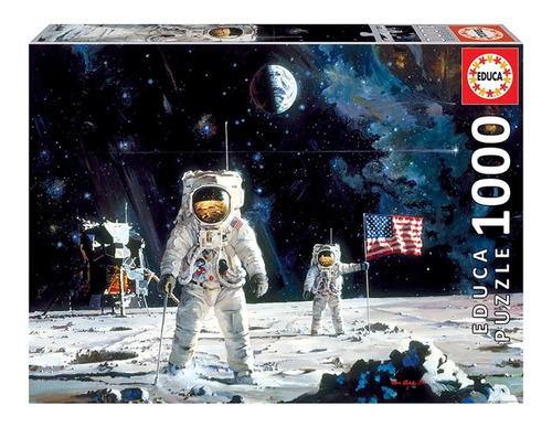 Puzzle Rompecabeza 1000 Pzas El Primer Hombre En La Luna 