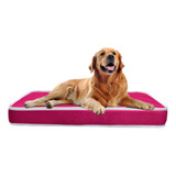 Colchon Tipo Ortopédico Grande , Funda  Rosa, Para Perro