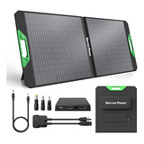 Borrow Power Kit De Panel Solar De 100 W, Portátil De 18 V, 