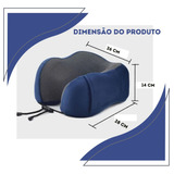 Almofadas De Pescoco Para Viagem Ergonômica Cervical Macio