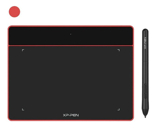 Mesa Digitalizadora Xp-pen Deco Fun S Vermelha Pequena Cor Vermelho