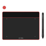 Mesa Digitalizadora Xp-pen Deco Fun S Vermelha Pequena Cor Vermelho