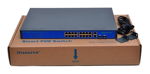 Switch 16 Portas + 2portas Gigabit Poe+ 250w 2sfp 802.3at Af