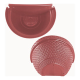 Vaso De Parede Meia Lua Rattan 3 Litros Terracota