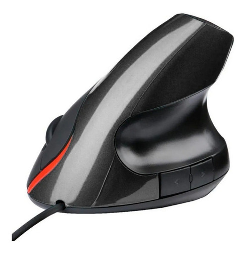 Mouse Vertical 5d Ergonomico Conexión Cable Usb Color Negro