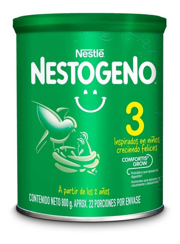 Formula De Crecimiento Nestogeno 3 Lata X 800 Grs