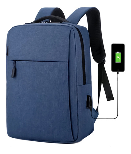 Mochila Executiva Impermeável Notebook 15.6 Azul