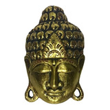Máscara Decoração Parede Buda Face Bali Decorativo Gold 30cm