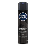 Desodorante Nivea Antibacterial Men Deep Black Carbón Spray 