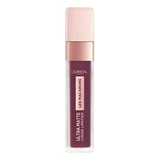 Labial L'oreal Paris Líquido Infallible Les Macarons Acabado Mate Color 830 Blackcurrant