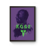 Quadro Arte Kobe Bryant Poster Moldurado