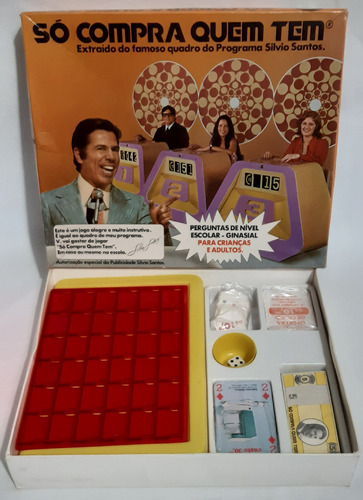 Antigo Jogo Silvio Santos Só Compra Quem Tem Completo 70's