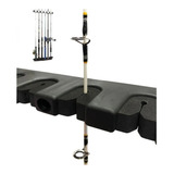 Suporte Parede Rack Organizador P/ 7 Varas De Pesca Top Rack