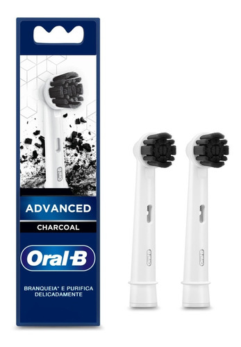 Refis Para Escova Elétrica Oral-b Advanced Charcoal 2un