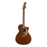 Guitarra Electroacústica Fender California Newporter Player Newporter Para Diestros Rustic Copper Brillante