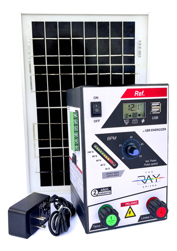 Impulsor Kit Cerca Electrica Solar 60 Km + Panel / Bateria 