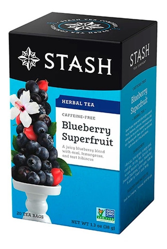 Te Stash Herbal Tea Blueberry Supe - Unidad a $2090