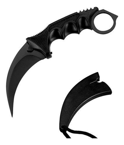 Cuchillo Karambit Negro Táctico Defensa Personal