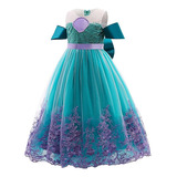 Vestido De Fiesta Para Niñas, Disfraz De Princesa Sirena