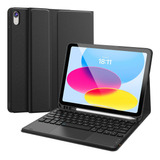 Funda Con Teclado Táctil Para iPad 10ª Gen 10.9 Español Ñ