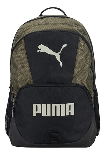 Mochila Puma Multifuncion Negro Y Verde