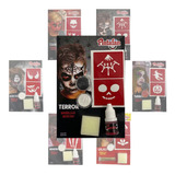 Kit Maquillaje Artistico 2 Pinturas Muertos Halloween Niña C